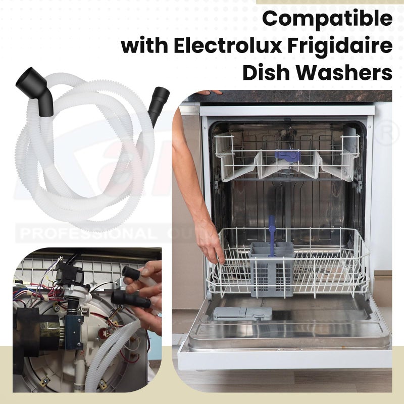 Karbay 807117001 Dishwasher Drain Hose Compatible With Frigidaire & Electrolux Dishwashers, Replaces Ap5806794 Ps9494138 - Image 3